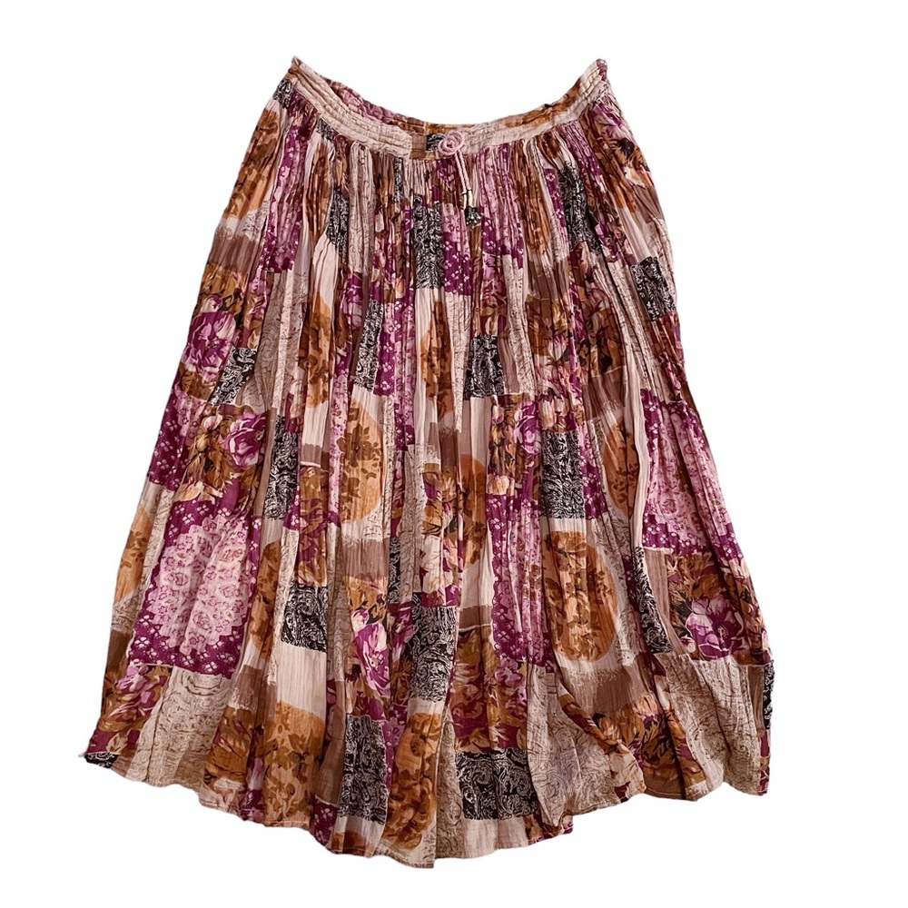 Vintage Short Circuit Patchwork Maxi Skirt